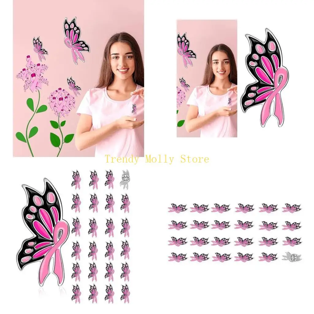 

N5KB Брошь с розовой лентой, булавка с лентой «Надежда», эмалированная булавка с лацканом, посвященная раку молочной железы