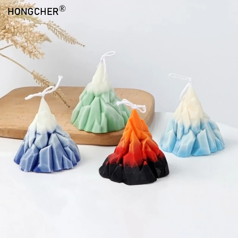 3D Iceberg Mousse torta stampo gelato neve montagna vulcano fatto a mano fai da te disposizione decorativa Aroma candela stampi in Silicone