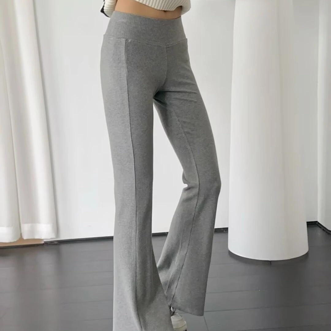 Low Waist Yoga Pants Women's Spor Fitn Loose Feel Long Pants Street Sle Bell Bot Casual Pants for Women