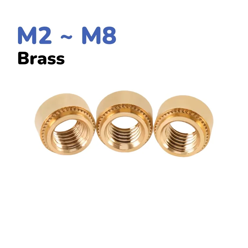 CLC-M2 M2.5 M3 M4 M5 M6 M8 Brass Self-Clinching Nut Press Insert Rivet Nut Serrated Rivet Nuts