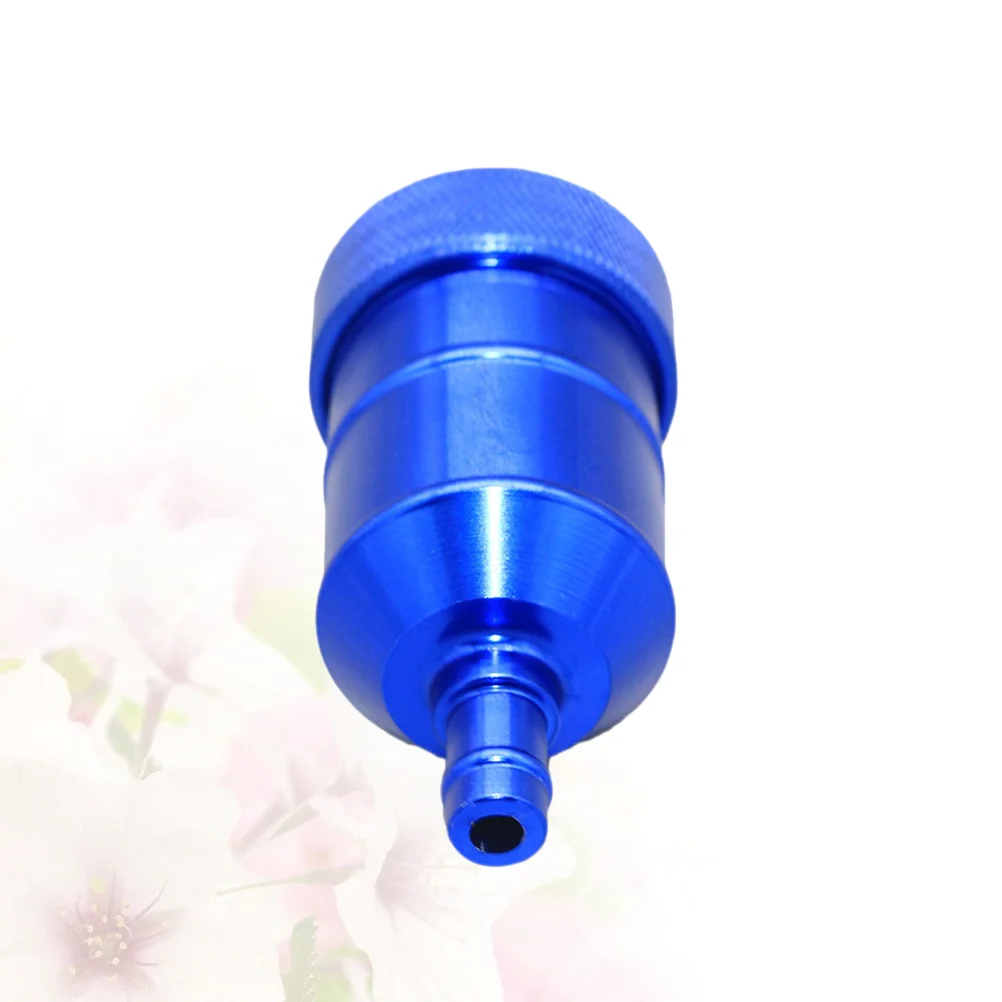 

CNC Aluminum Alloy Glass Motorcycle Oil Filter Gas Fuel Gasoline Filter for Motorcycle Accessories (Blue)