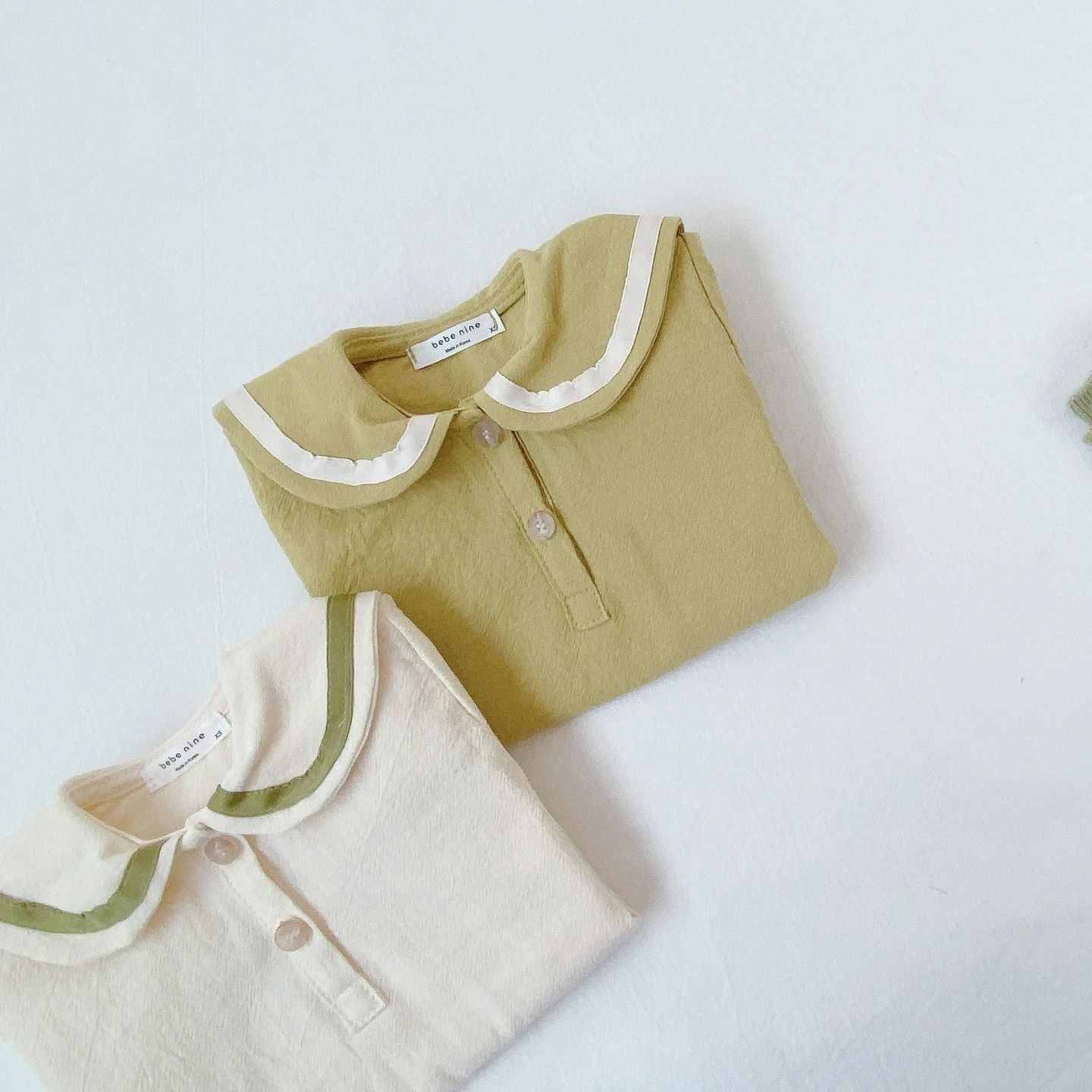 HY2266 Summer Thin Short-Sleeve Romper for Baby Girls Cute School Style Baby Clothes Breathable Crawling Suit Baby Wrap Pants