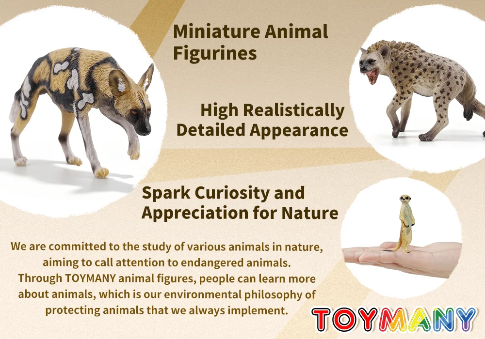 Toymany Simulationsmodell eines Raubtier-Tiers, Miniaturfiguren, Puppen, Actionfiguren, Spielzeug, Kindergeschenk, Tortendekoration – Detail 13