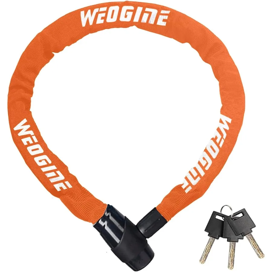 

Heavy Duty AntiTheft Chain Lock with 3 Keys Waterproof for Scooter Motorcycle Door Gate Fence Durable Security Solution for Out