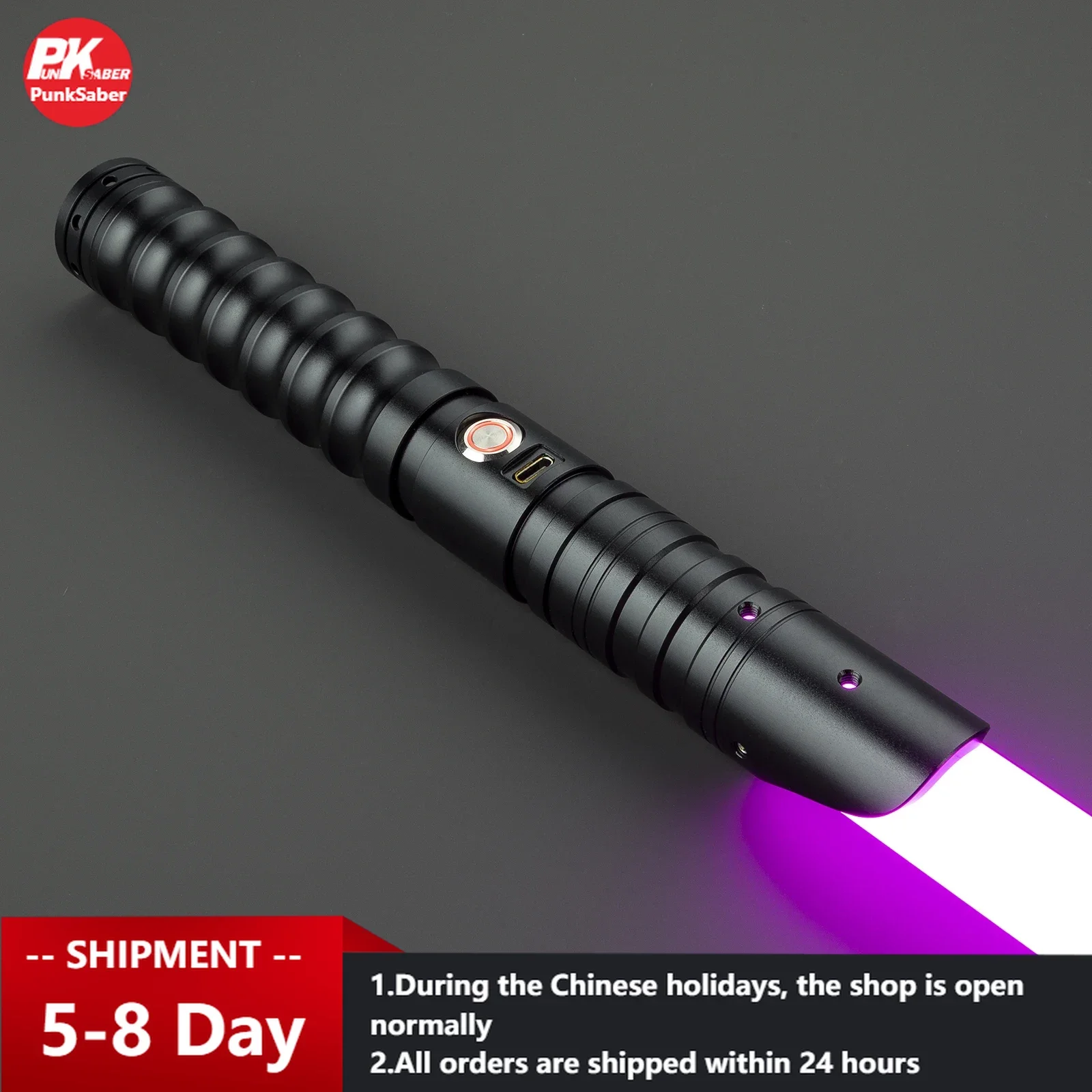 PunkSaber Lightsaber Neopixel Jedi Laser Sword Heavy Dueling Sensitive Smooth Infinite Changing Hitting Sound Light Saber Toy