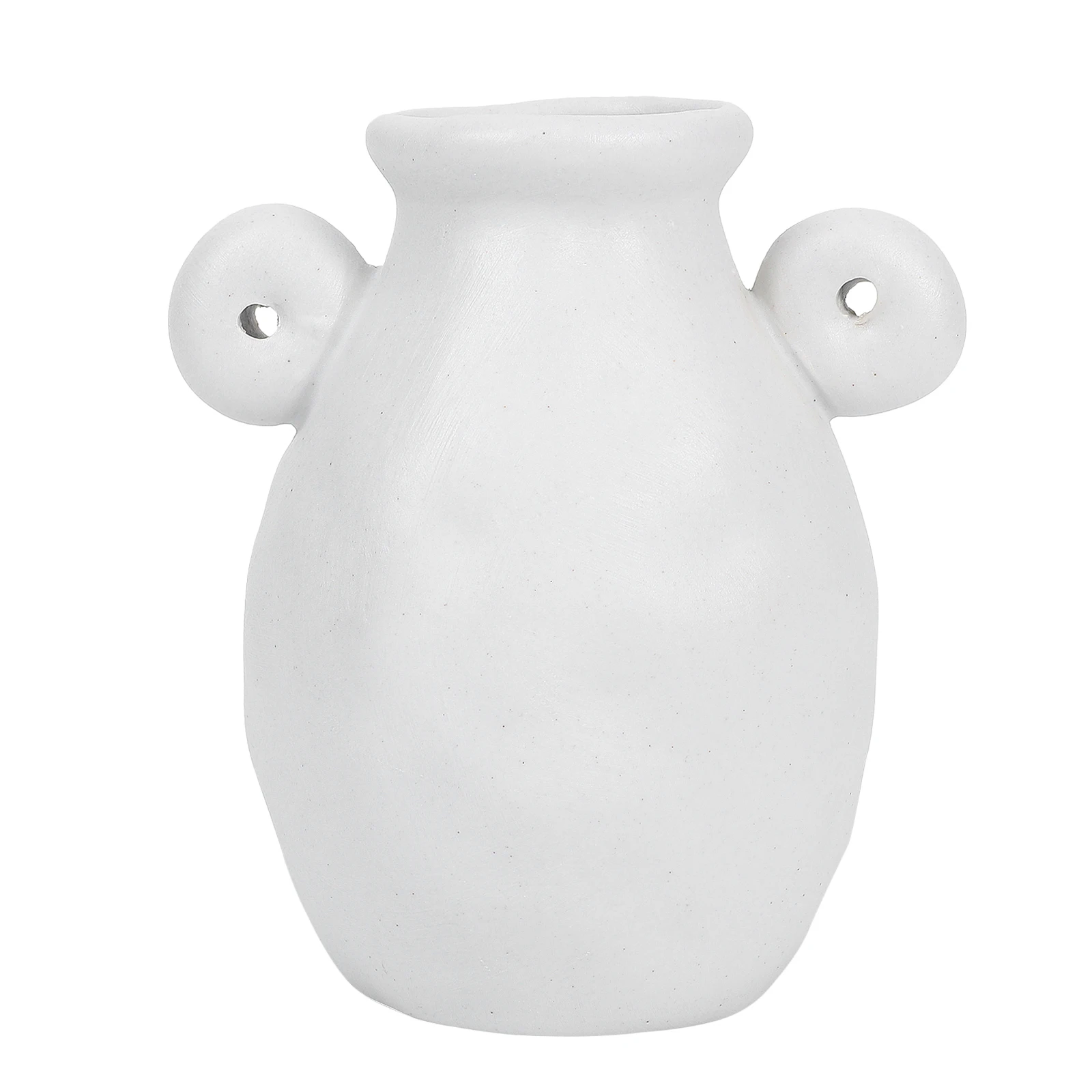 

1Pcs Nordic White Ceramic Vase Simple Chic Style Flower Arrangement Home Decorative Container Ceramic Vase Home Desktop Decor