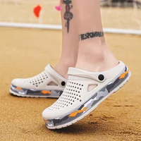 Men's summer casual hole shoes non slip lightweight breathable Two wearing men's sandals fashion comfort beach shoes slippers 4