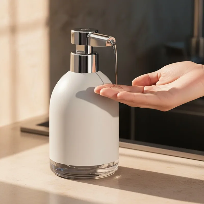 automatic soap dispensers Luxurious Automatic Soap Dispenser USB Rechargeable 1200Mah 5 Levels Bathroom Countertop Foam and Gel 