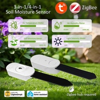 Zigbee Soil Moisture Sensor Humidity Temperature Tester Garden Automation Irrigation Detector Meter For 2MQTT Tuya Smart Life