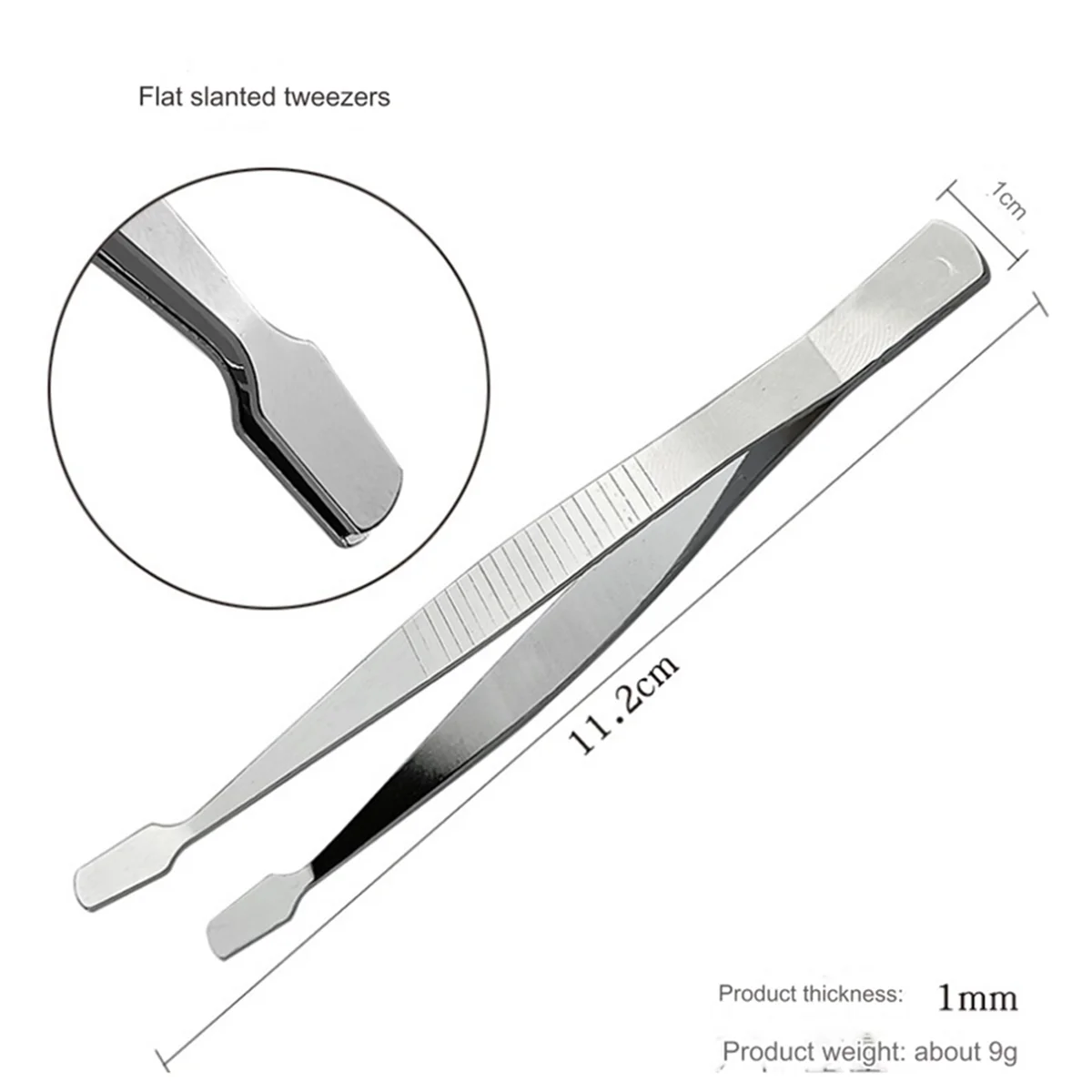 4-Piece Set of Stainless Steel Combination Tweezers, Elbow Tip, Labor-Saving Pliers,Cross-Reverse Flat-Mouth Stamp Clips