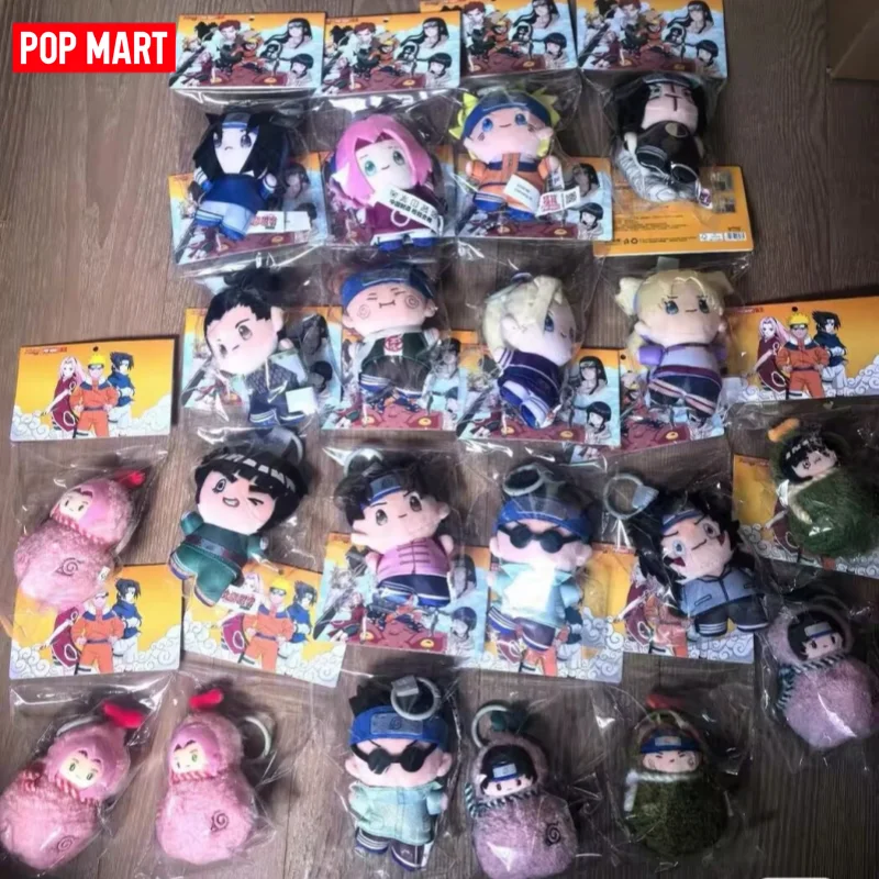 

POP MART NARUTO Official Plush Kuji Tenten Uzumaki Naruto Hatake Kakashi Sakura Haruno Uchiha Sasuke Doll Collection Toy Gift