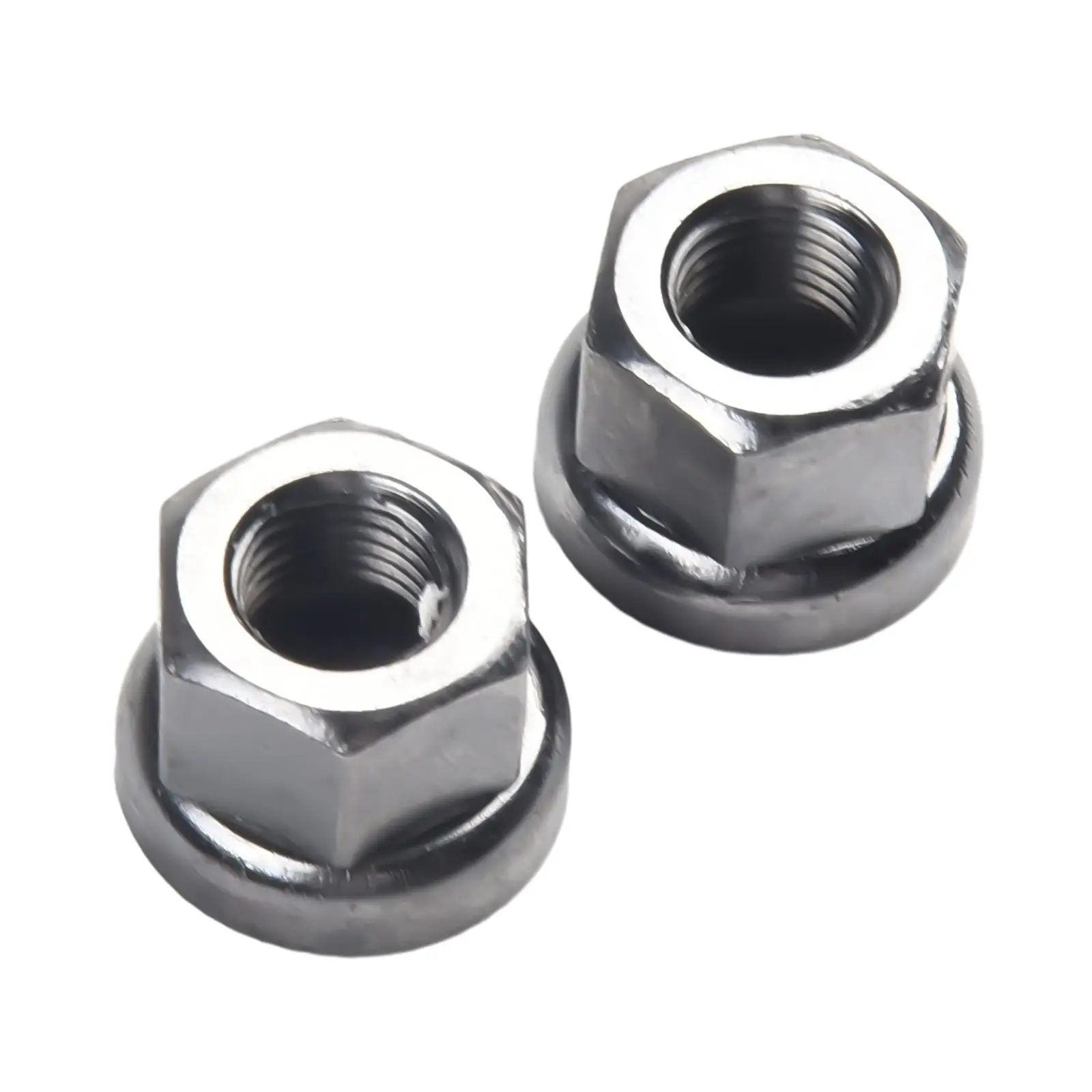 2PCS Bike Bicycles Track Wheel Nuts Stainless Steel Cycle Wheel Axle Track Nuts M9/M10 Cycling Accessories Sprocket Axle Nuts