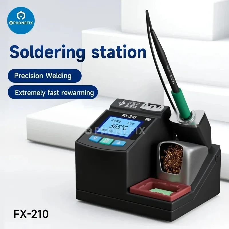 Xinzhizao XZZ FX-210 Intelligent Soldering Station Support C210 Handle Auto Sleep Fast Heating SMD PCB Soldering Rework Station