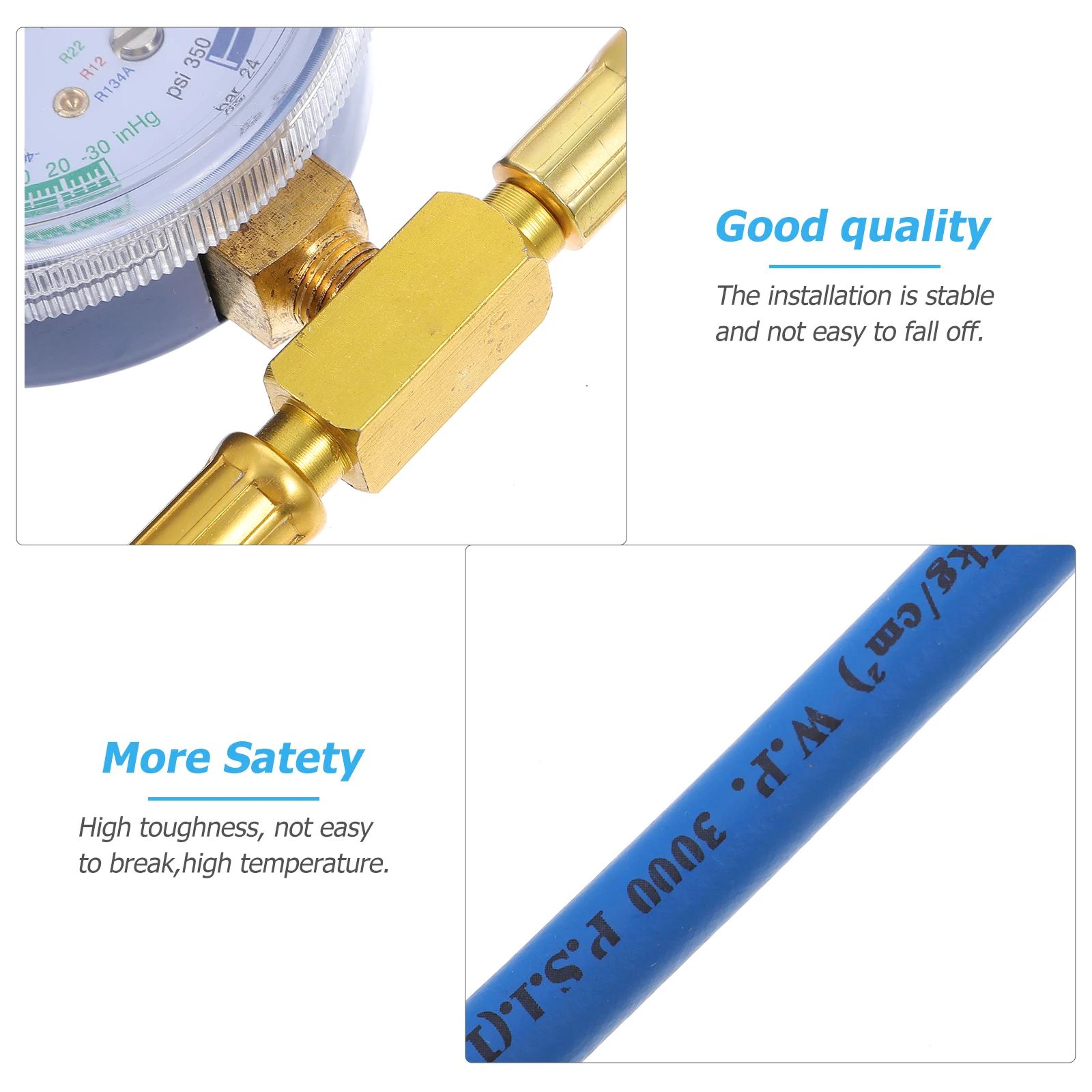 

Air Conditioning Charging 49Cm 600-3000Psi Car Refrigerant Filling Hose Auto Accessories Vehicle Supplies Air Conditioning