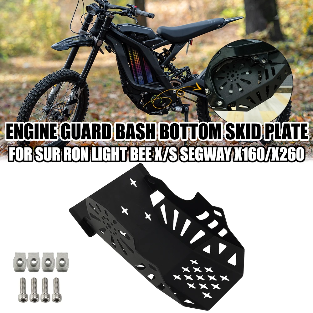 Engine Guard Bas Bottom Skid Plate For Sur-Ron Light Bee X/S Segway X160/X260 Stainless Steel