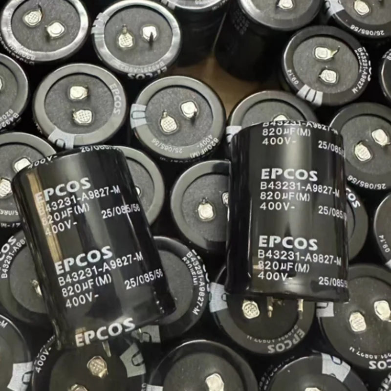2PCS 400V 820UF Aluminum Electrolytic Capacitor, High Frequency, Low Resistance 35X50 B43255-S927-M1 B4321-A9827-M