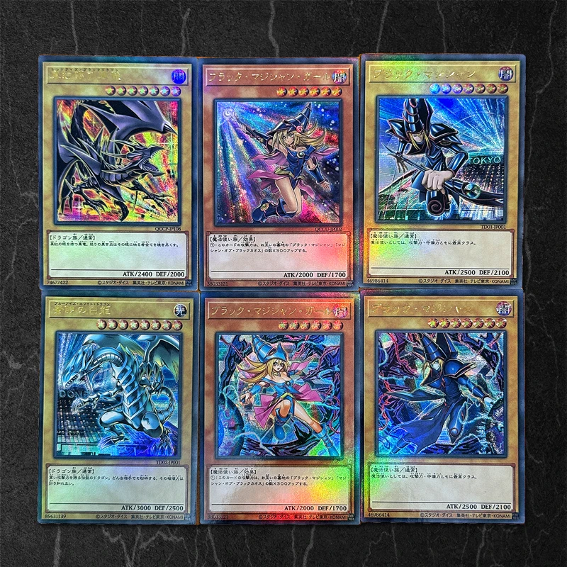 

Yu-Gi-Oh Anime Cards Blue-Eyes White Dragon Dark Magician Girl Ash Blossom & Joyous Spring High Quality Anime Collection Card