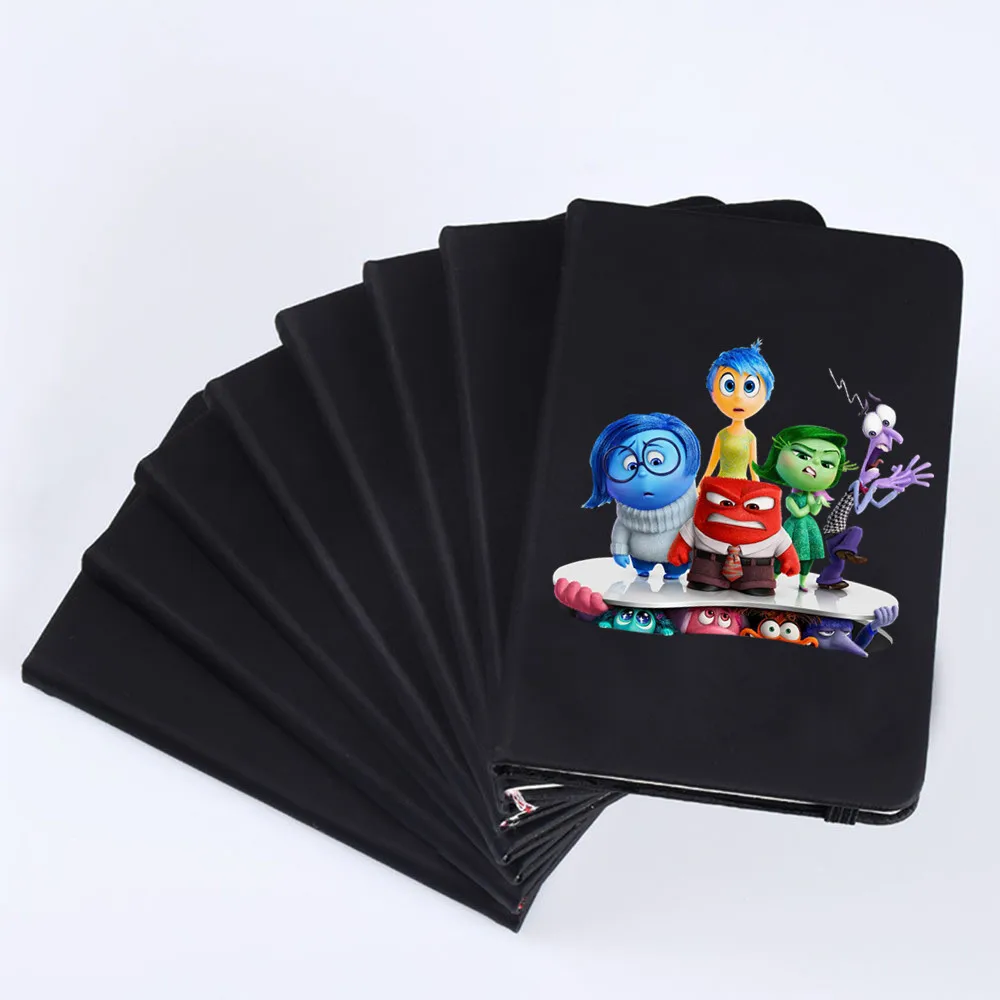 

Disney New Inside Out Black Notebook Student Classroom Diary Books Weekly Planner Handbook Color Inside Page for Students