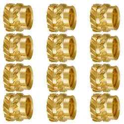 100Pcs M3 Thread Knurled Brass Threaded Heat Set Heat Resistant Insert Embedment Nut,M3X5X4,For 3D Printer Voron 2.4 Etc