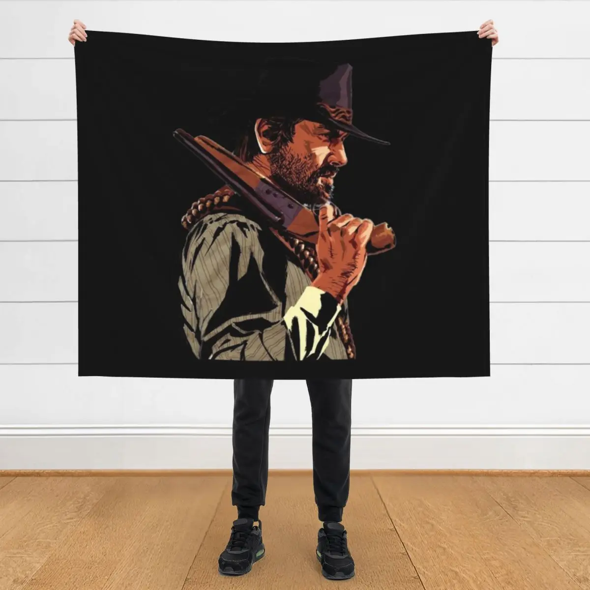 

Arthur Morgan Throw Blanket Bed Large Camping warm for winter Blankets