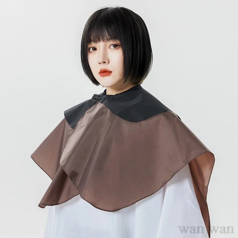 

Hairdressing Large Shawl Hair Salon Dye And Perm Hair Wai Cloth Double Layered Cloak Hairdresser Haircut Waterproof Bib Y0401