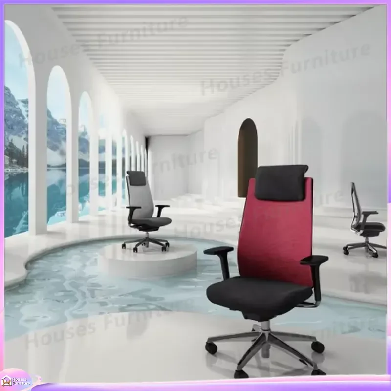 Ergonomic Office Chair High Back Mesh Computer Gaming Chair Adjustable Swivel Executive Desk Seat with Lumbar Support for view 2