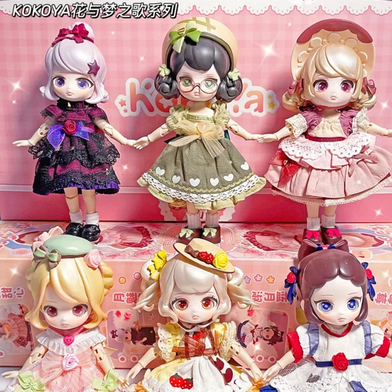 

Подлинная Kokoya Bjd Series, подвижные суставы, кукла, слепая коробка, милый настольный орнамент, коллекционная игрушка Kawaii для детей, девочек, рождественский подарок