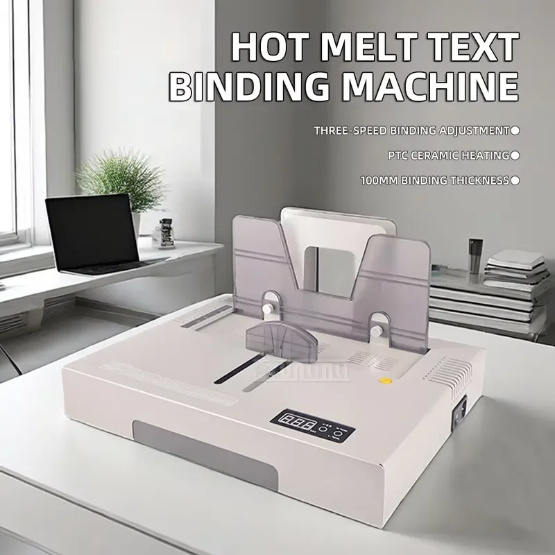 for U-T90 Professional Thermal Glue Binder 1000 Sheets Capacity Auto Hot Melt Book Binding Machine for Contracts Documents