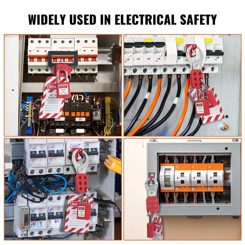 

Y43A-Electrical Lockout Tagout Kit, 47 PCS Safety Lotokit Circuit Breaker Lockouts, For Industrial, Electric Power