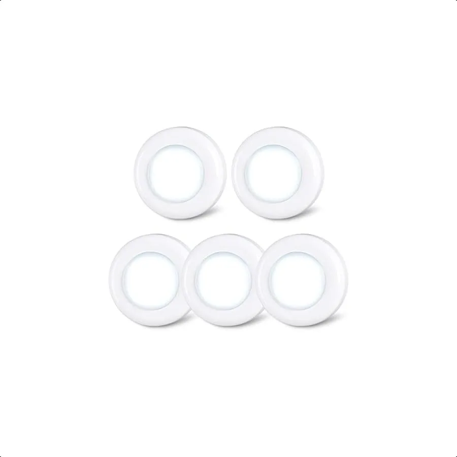 

Push Tap Light 2.8 Mini Night Touch LED Puck Lamp Portable Under Cabinet Lighting AAA Battery Operated Powered DIY Stick On Lig