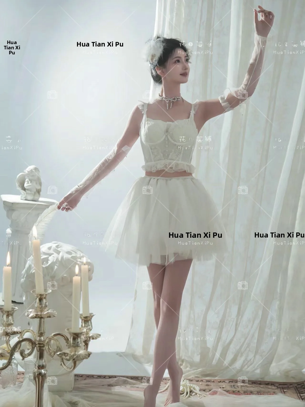 

Новинка! Костюм для фотосессии в стиле принцессы: короткая юбка «Белый лебедь» для балетных и художественных фотосессий. Коллекция Весна 2024 для фотостудий.