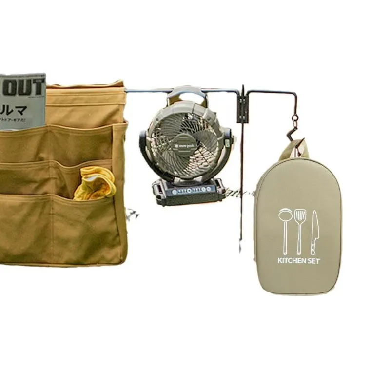 Outdoor cookware portable storage bag Outdoor camping kitchenware storage bag Tableware picnic supplies Camping tools storage