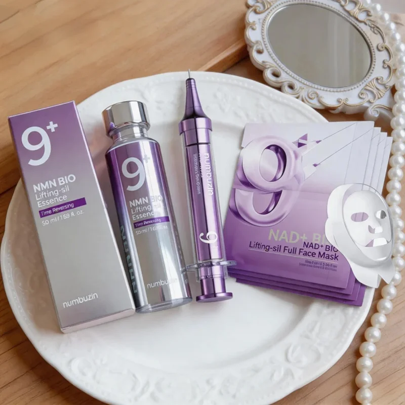 Essence/Masque/Crème pour les yeux Numbuzin No.9 NAD+ Bio Lifting coréen, revitalisant, hydratant en profondeur, atténue les ridules, répare la barrière cutanée