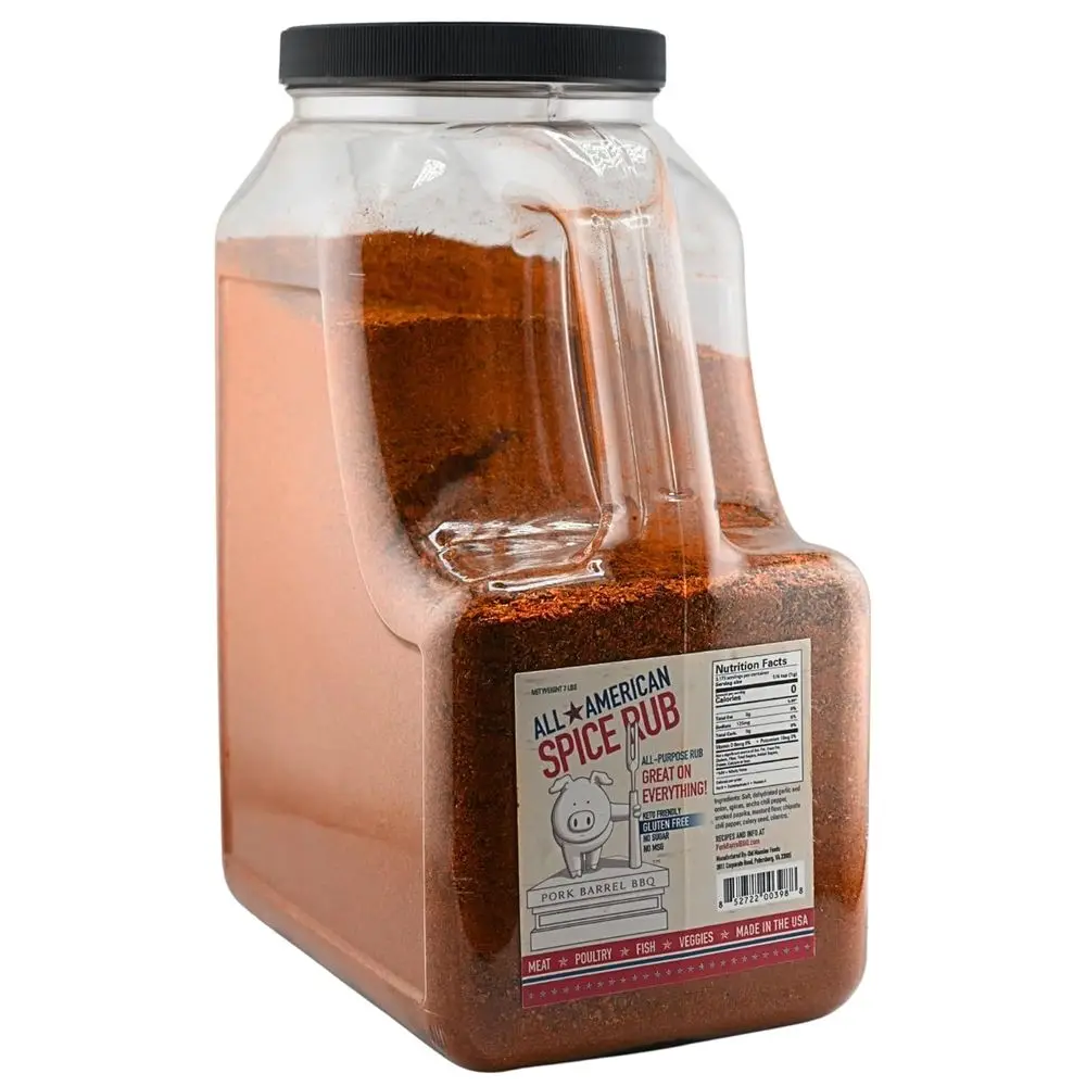 Condimento y Especias para Barbacoa Multiusos - Sin Azúcar, Keto, Sin Gluten, Sin MSG, Paquete de 7 Libras para Asar y Ahumar, Perfecto para Pollo