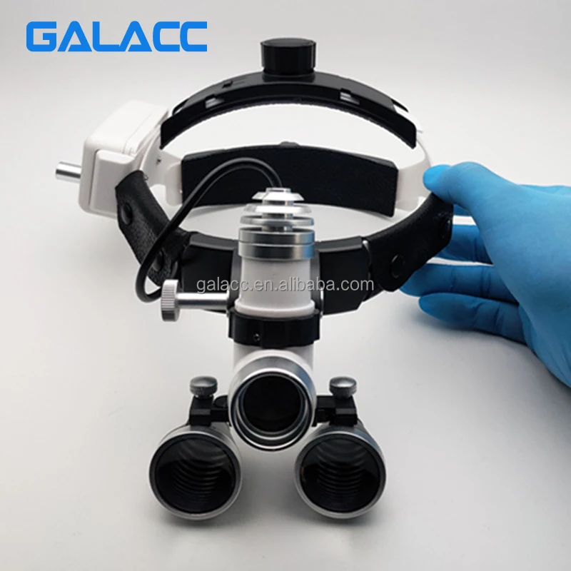 Wireless High Intensity Den tal Loupes with Head Light Lamp headband surgical loupes Medical Headlight