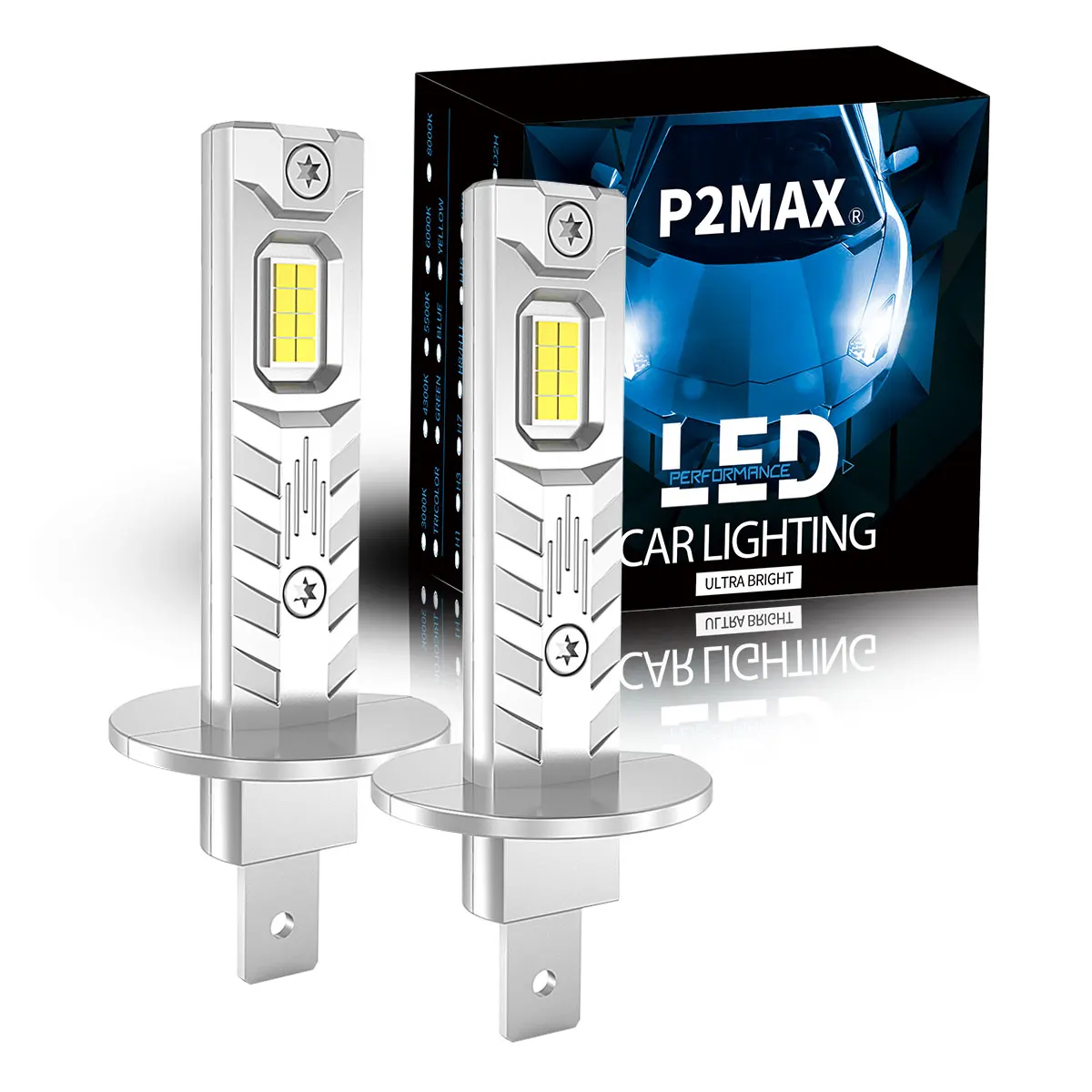 

2 шт. сверхмощные светодиодные противотуманные фары H1 P14.5s 6000K белые 600% яркие 12 В Plug and Play для автомобильных фар противотуманные фары