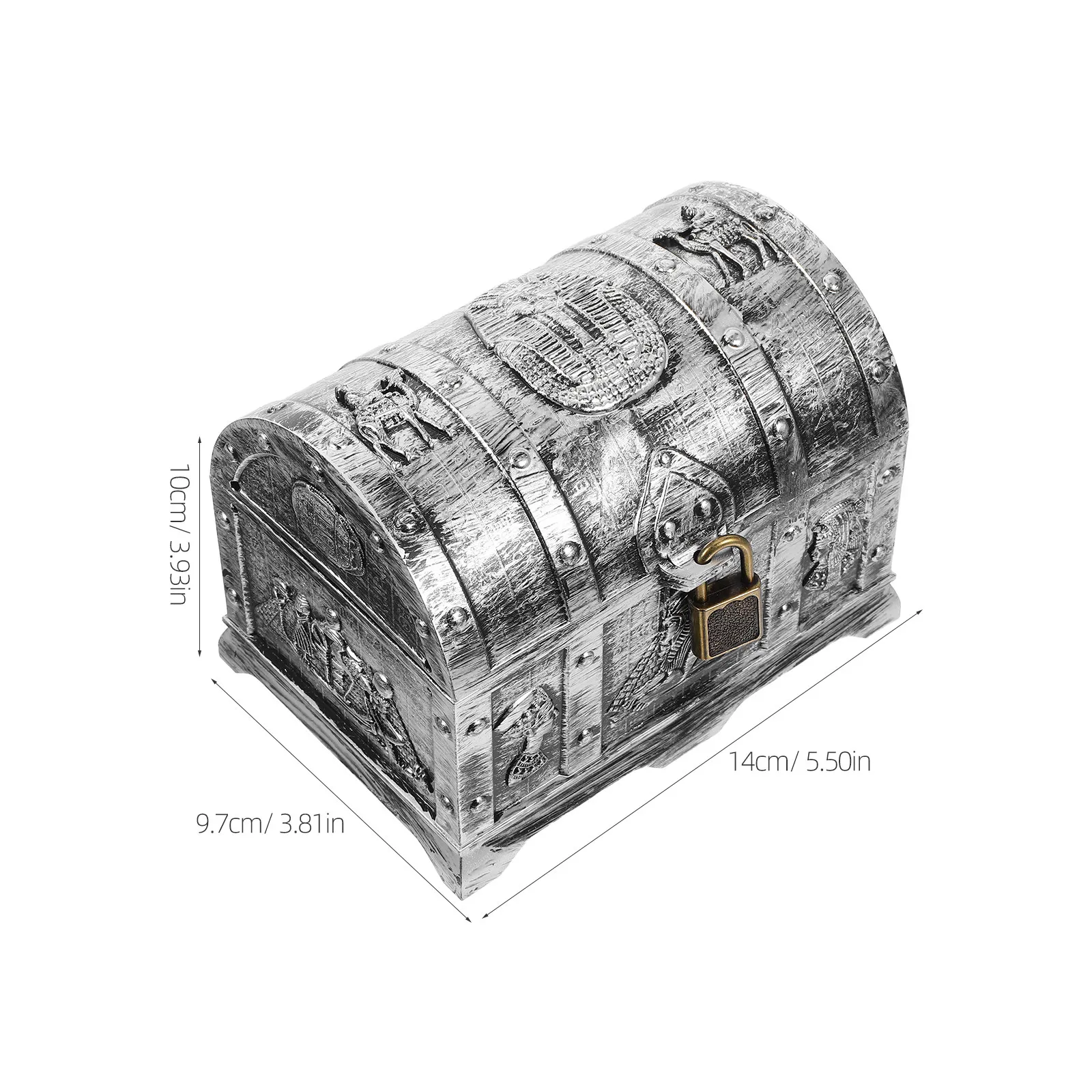 Mini Pirate Storage Boxes Treasure Chest Pouch Jewelry Keepsake Case Halloween Candy Party Favors Accessories for Decor view 6