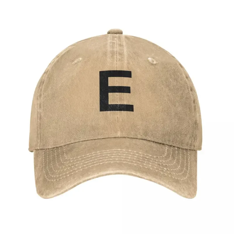 E denim baseball cap fashion logo men printed trucker hat summer cute sport casual snapback cap