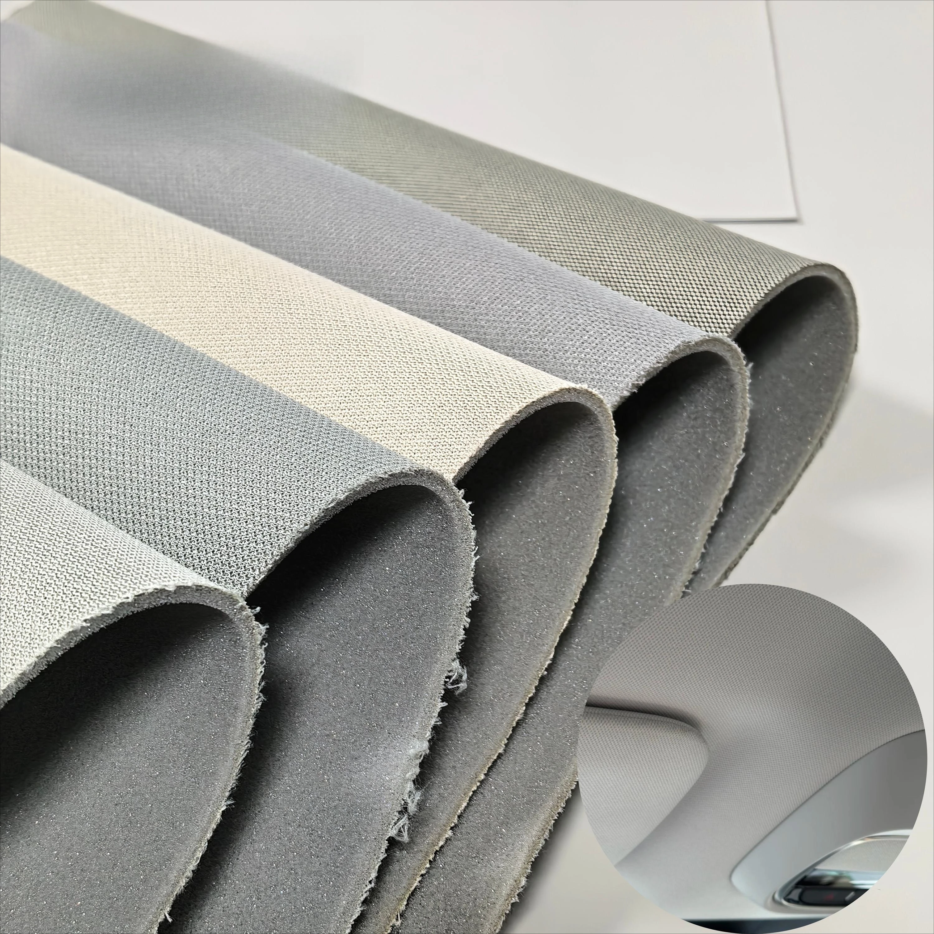 Car Upholstery Interior Fabric Roof Liner Headliner Sky Cloth Foam Back for Auto Trim Modification Fall Off Repair Fabrics
