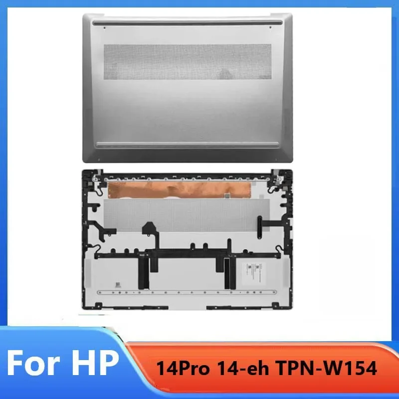 Neu/org für HP 14 Pro 14Pro Plus Pavilion 14-EH TPN-W154 LCD-Rückseite/Lünette/Palmest obere Abdeckung/Unteres Gehäuse, Silber