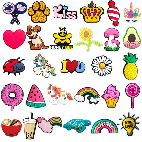 1 Uds. Decoraciones para zapatos para jardín, accesorios para zapatos, alfileres para dijes de zapatos, recuerdo de fiesta para niñas y adolescentes, regalos de navidad