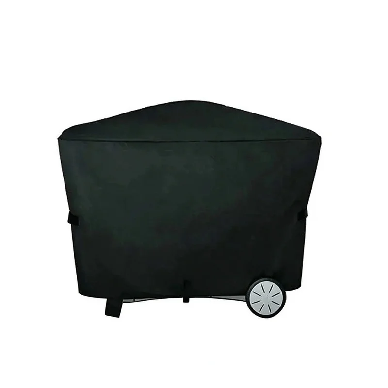 BBQ Grill Cover for Weber Q2000 Q3000 Series Waterproof Dustproof Outdoor Barbecue Protective Cover With Fastening Straps