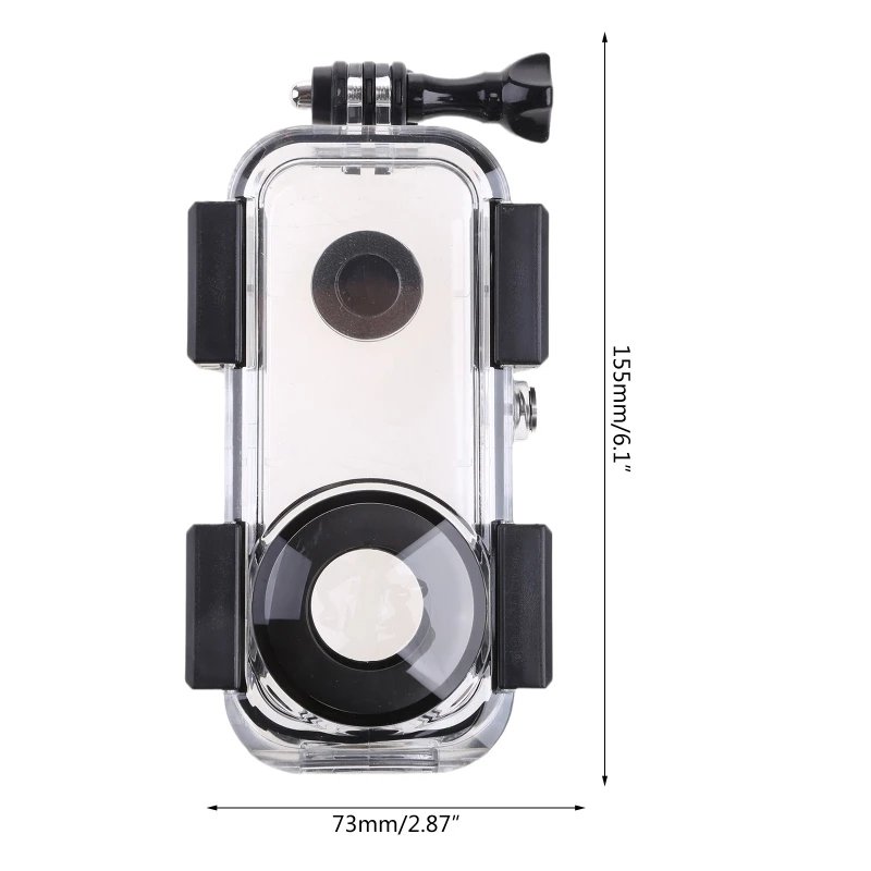 30m/98ft Waterproof Housing Diving Protective Cover Underwater Case Shell Compatible with Insta 360 One X2 Panoramic Camera