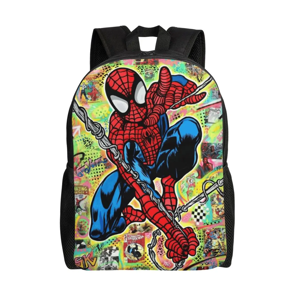 

Marvel Spider-Man Backpack, Women's Oxford Cloth Backpack, Men's School Bag, Travel Backpack, Laptop Backpack
