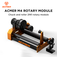 ACMER M4 Laser Rotary Roller 360 Degree Rotat Y-axis Rotary Engraving Chuck and Roller 2IN1 Rotary Module For Laser Engraver