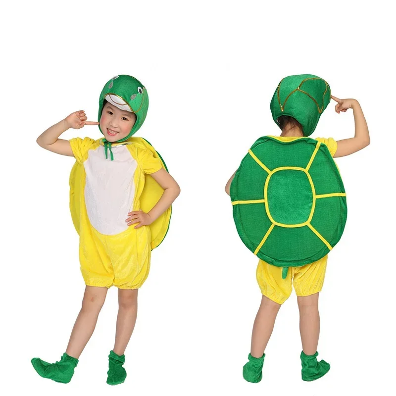 Children's Animal Performance Costumes Turtle Pig Elephant Bat Cosplay Jumpsuit Boys and Girls Halloween Cosplay Costumes