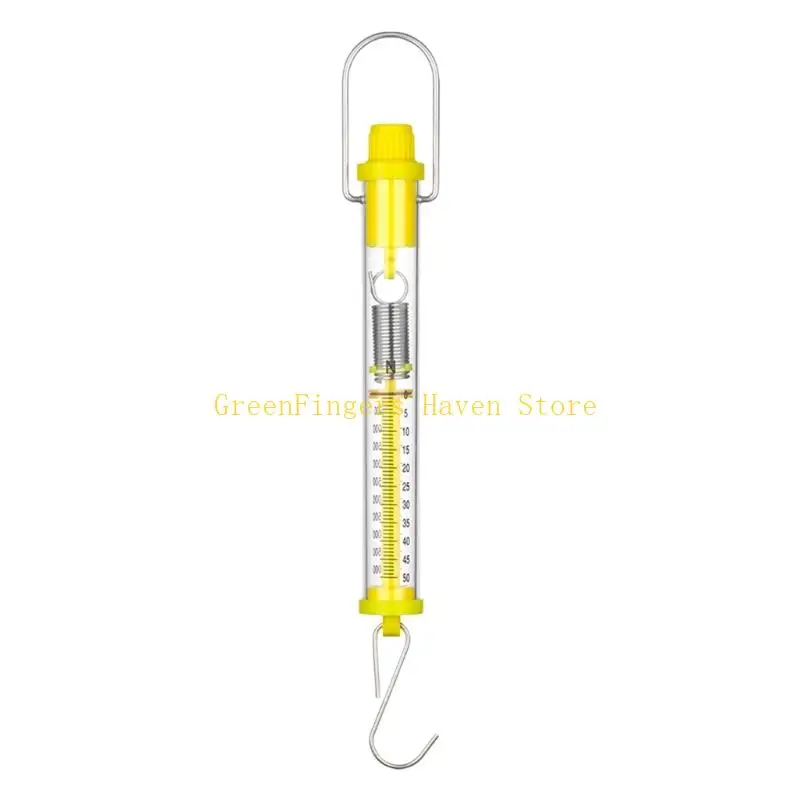 F68D Multipurpose Laboratory Dynamometer Spring Scale In Yellow Color Suitable For Physics Demonstrations Laboratory Use
