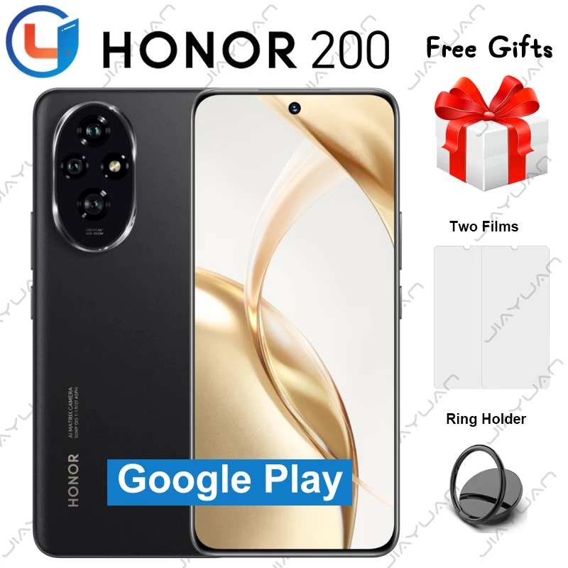 

Original HONOR 200 5G Mobile Phone 6.7" 120Hz OLED Screen Snapdragon 7 Gen 3 Android 14 Camera 50MP NFC Google Play Smartphone