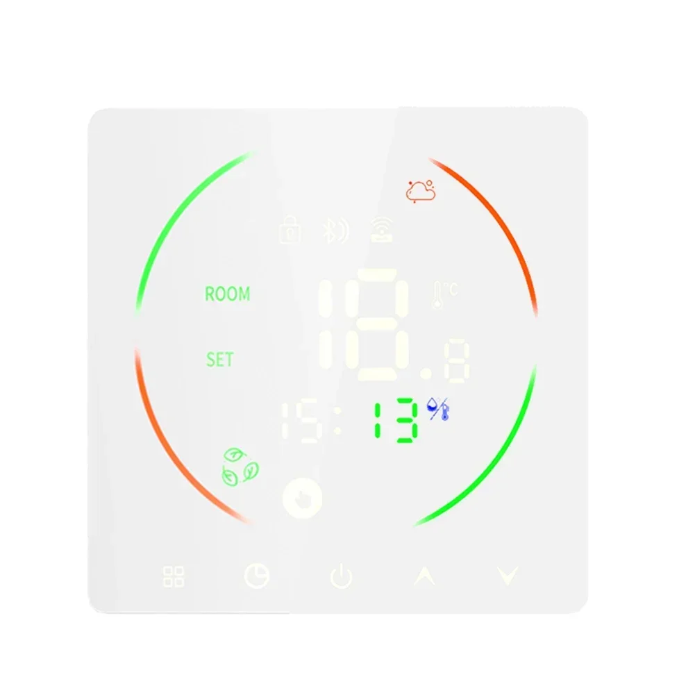 

Boiler Control Thermostat Programmable Thermostat Energy Management ABS Material Adjustable Brightness Custom Heating Schedules