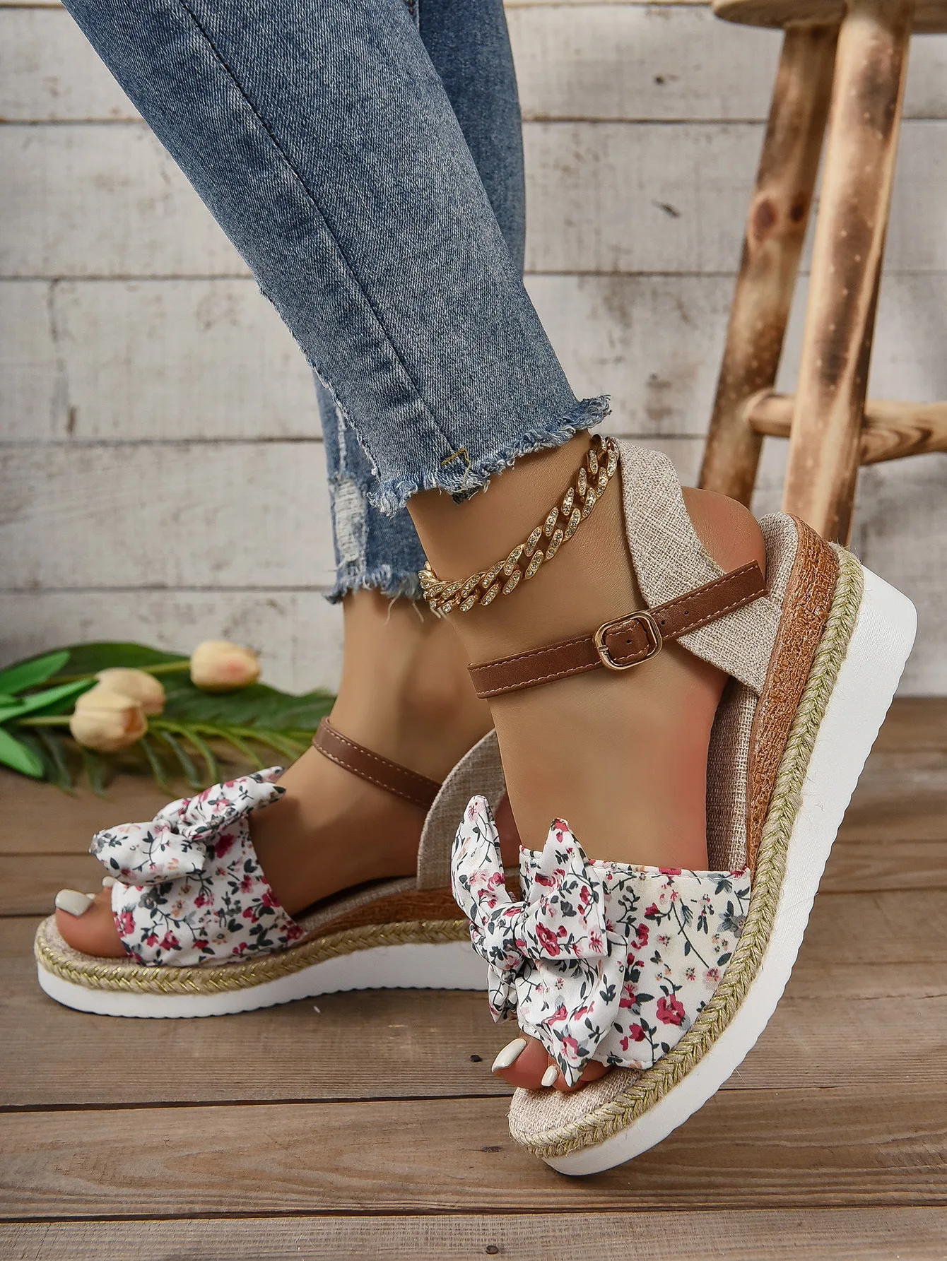 Sandalias transpirables y cómodas para mujer, zapatos deportivos informales, a la moda, novedad de verano, 2024